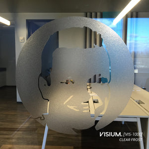 Frosted Cut Vinyl Window Film for Logos | VISIUM® Clear Frost