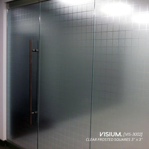 VISIUM® Window Films | Clear Frosted Sqaures 3 x 3 in. [VIS-3002]
